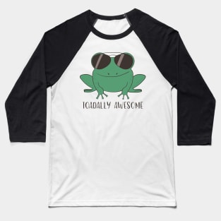 Toadally Awesome, Funny Toad Frog Baseball T-Shirt